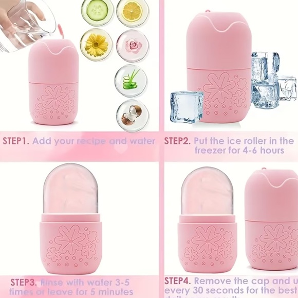 3in 1 Ice Face Roller Facial Skincare Ice Roller, Gua Sha Face Tool NEW - Picture 5 of 8